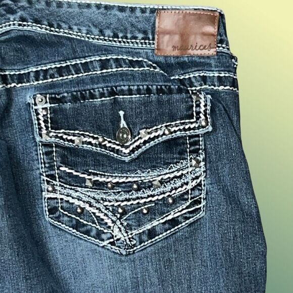 Plus Size Maurices High Rise DarkWash Jeans Size 24 Long #51 - Picture 5 of 5